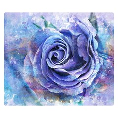 Watercolor-rose-flower-romantic Double Sided Flano Blanket (Small) 