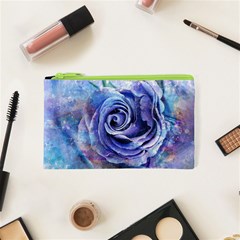 Watercolor-rose-flower-romantic Cosmetic Bag (XS)