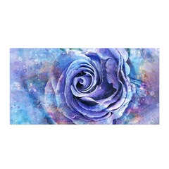 Watercolor-rose-flower-romantic Satin Wrap