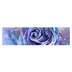 Watercolor-rose-flower-romantic Satin Scarf (Oblong)