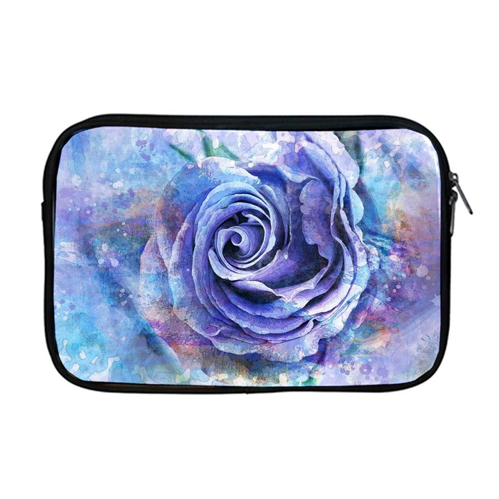 Watercolor-rose-flower-romantic Apple MacBook Pro 17  Zipper Case