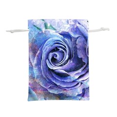 Watercolor-rose-flower-romantic Lightweight Drawstring Pouch (m) by Sapixe