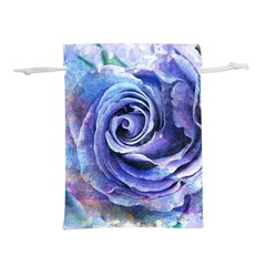 Watercolor-rose-flower-romantic Lightweight Drawstring Pouch (l) by Sapixe