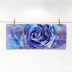 Watercolor-rose-flower-romantic Hand Towel by Sapixe