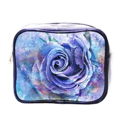 Watercolor-rose-flower-romantic Mini Toiletries Bag (one Side) by Sapixe