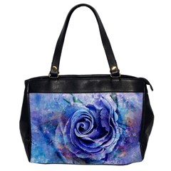 Watercolor-rose-flower-romantic Oversize Office Handbag by Sapixe