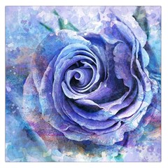 Watercolor-rose-flower-romantic Large Satin Scarf (square) by Sapixe