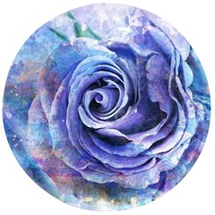 Watercolor-rose-flower-romantic Wooden Bottle Opener (round) by Sapixe