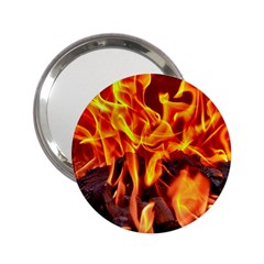 Fire-burn-charcoal-flame-heat-hot 2 25  Handbag Mirrors by Sapixe