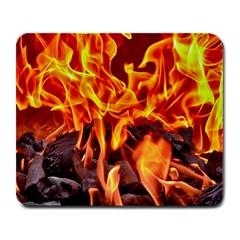 Fire-burn-charcoal-flame-heat-hot Large Mousepads