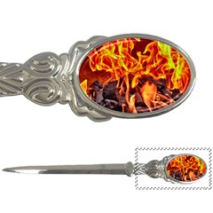 Fire-burn-charcoal-flame-heat-hot Letter Opener by Sapixe