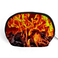 Fire-burn-charcoal-flame-heat-hot Accessory Pouch (medium) by Sapixe