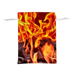 Fire-burn-charcoal-flame-heat-hot Lightweight Drawstring Pouch (s) by Sapixe