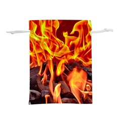 Fire-burn-charcoal-flame-heat-hot Lightweight Drawstring Pouch (l) by Sapixe