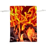 Fire-burn-charcoal-flame-heat-hot  Lightweight Drawstring Pouch (XL) Front