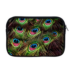 Peacock-feathers-plumage-pattern Apple Macbook Pro 17  Zipper Case by Sapixe