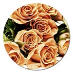 Roses-flowers-bouquet-rose-bloom Magnet 5  (Round) Front