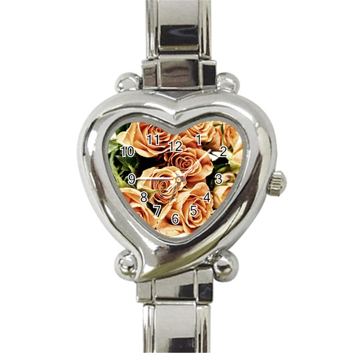 Roses-flowers-bouquet-rose-bloom Heart Italian Charm Watch