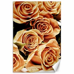 Roses-flowers-bouquet-rose-bloom Canvas 24  X 36  by Sapixe