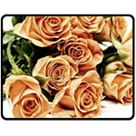 Roses-flowers-bouquet-rose-bloom Double Sided Fleece Blanket (Medium)  58.8 x47.4  Blanket Front