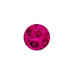 Pink-flowers-roses-background 1  Mini Magnets by Sapixe