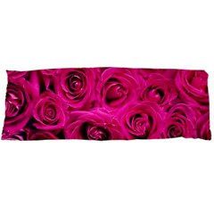 Pink-flowers-roses-background Body Pillow Case Dakimakura (two Sides) by Sapixe