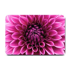 Dahlia-flower-purple-dahlia-petals Small Doormat  by Sapixe