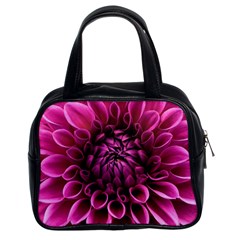 Dahlia-flower-purple-dahlia-petals Classic Handbag (two Sides) by Sapixe