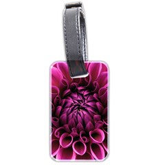 Dahlia-flower-purple-dahlia-petals Luggage Tag (two Sides) by Sapixe