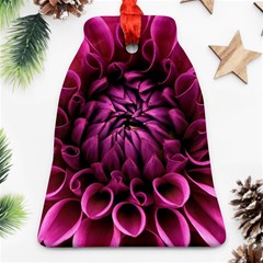 Dahlia-flower-purple-dahlia-petals Bell Ornament (two Sides) by Sapixe