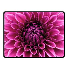 Dahlia-flower-purple-dahlia-petals Double Sided Fleece Blanket (small)  by Sapixe