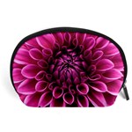 Dahlia-flower-purple-dahlia-petals Accessory Pouch (Large) Front