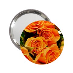 Roses-flowers-orange-roses 2 25  Handbag Mirrors by Sapixe