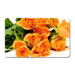 Roses-flowers-orange-roses Magnet (rectangular) by Sapixe