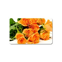 Roses-flowers-orange-roses Magnet (name Card) by Sapixe