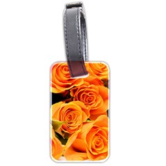 Roses-flowers-orange-roses Luggage Tag (two Sides) by Sapixe