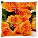 Roses-flowers-orange-roses Large Cushion Case (Two Sides) Front