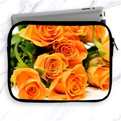 Roses-flowers-orange-roses Apple Ipad 2/3/4 Zipper Cases by Sapixe