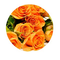 Roses-flowers-orange-roses Mini Round Pill Box (pack Of 3)