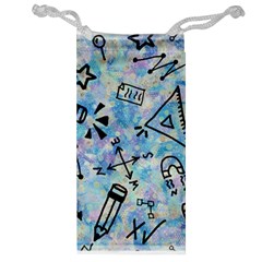 Science-education-doodle-background Jewelry Bag