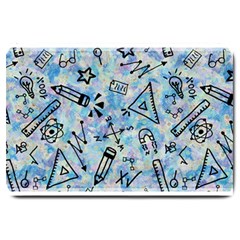 Science-education-doodle-background Large Doormat 