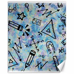 Science-education-doodle-background Canvas 11  x 14 