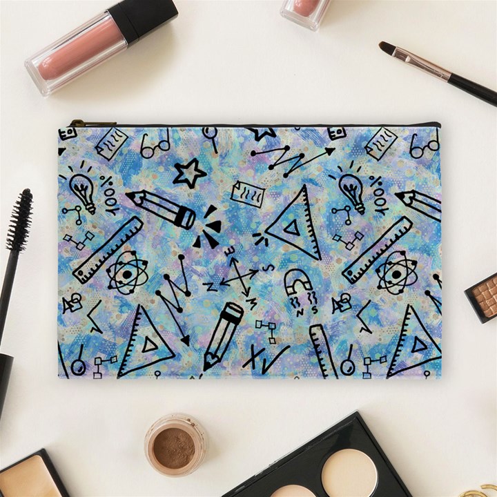 Science-education-doodle-background Cosmetic Bag (Large)