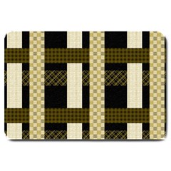 Art-stripes-pattern-design-lines Large Doormat  by Sapixe