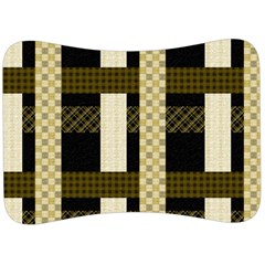 Art-stripes-pattern-design-lines Velour Seat Head Rest Cushion by Sapixe