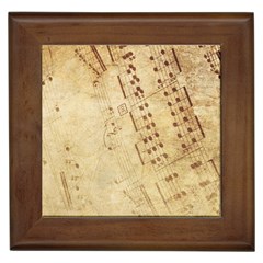 Music-melody-old-fashioned Framed Tile by Sapixe