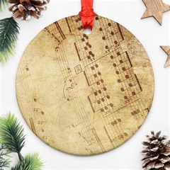 Music-melody-old-fashioned Ornament (round) by Sapixe