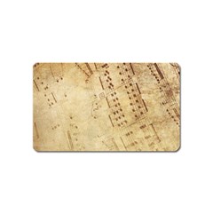 Music-melody-old-fashioned Magnet (name Card) by Sapixe