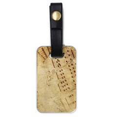 Music-melody-old-fashioned Luggage Tag (one Side) by Sapixe