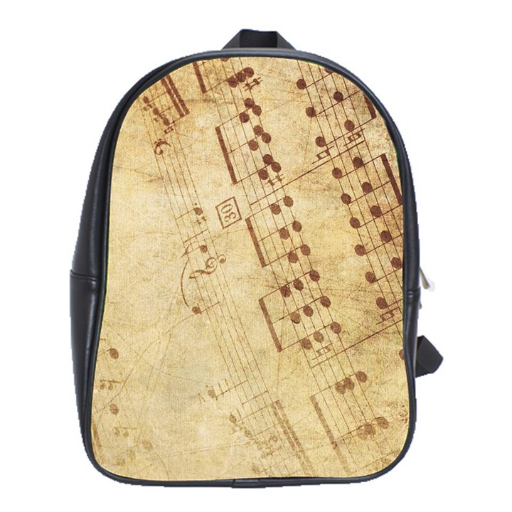 Music-melody-old-fashioned School Bag (XL)